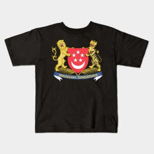 Coat of arms of Singapore Kids T-Shirt